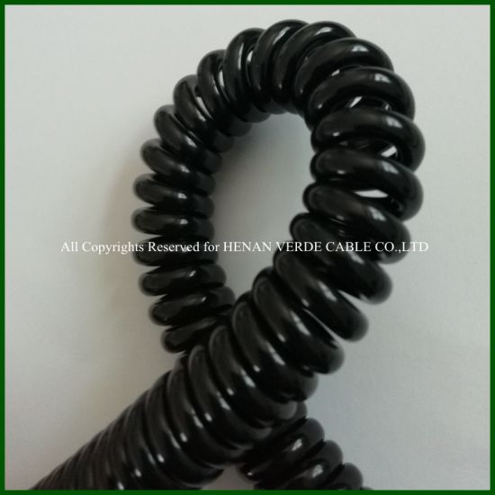 Special Customized PU PUR Spiral Wire Coiled Cable