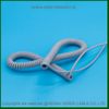 Super Flexible RoHS PVC Insulated PUR Sheath Electric Coiled Spiral Cable