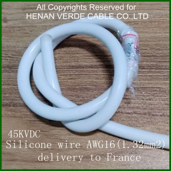 AWG 14 16# 18# 20# 2.5mm2 300V 1kv 50kvdc Hv Silicon Silicone Wire for Hv Tester Equipment