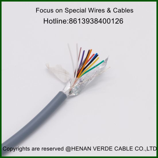 AWG 12 14 18 22 Tinned Stranded Copper Wire Shielded Twisted Pair PVC Audio Control Cable