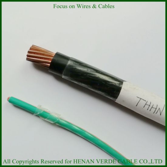 0.6/1kv Fire Resistant AWG #1/0 #2/0 Nylon Coated Building Household Cable Thhn Wire