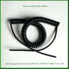 UV Resistant Oil-Proof PUR Electrical Spiral Wire Coiled Cable