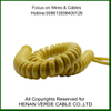 3cores 4cores 8 Cores Pins PUR Spiral Coiled Cable for Eelectric Equipment Control