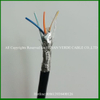 Aw16 AWG22 Pair Twisted RoHS PVC Jacket Shielded Speaker Signal Control Communication Cable