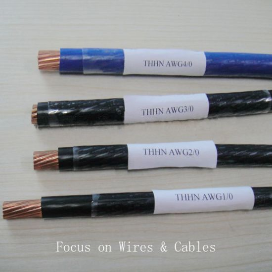 UL Ce Standard AWG20 18 AWG6 AWG1/0 Nylon Cable Electric Cable Thhn Wire