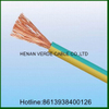 Single Core 1.5mm2 2.5mm2 4mm2 6mm2 RoHS PVC Yellow Green Earth Grounding Electric Wire Cable