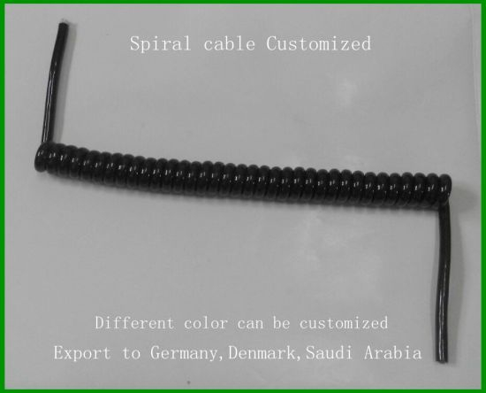 Hot Sale Germany UK Multicore Electronic Spring Coiled Wire PU PUR Spiral Cable