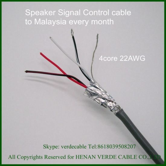 Pair Twisted Aluminum Mylar Shielded Copper Wire Braided Screen Signal Cable