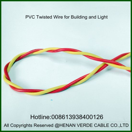 0.5mm 0.75mm 2.5mm PVC Insulation Cable Twisted Building Wire