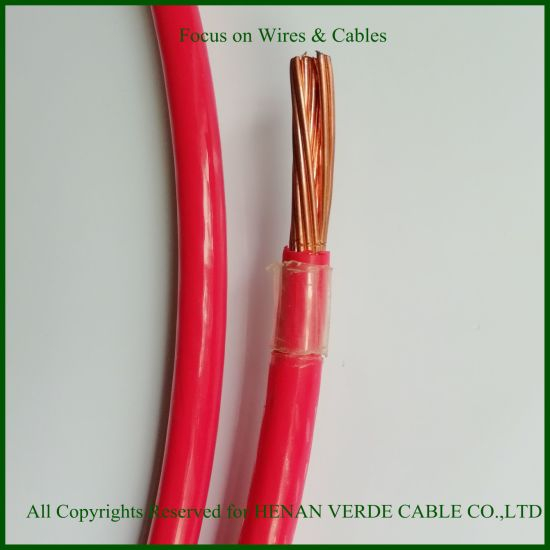 AWG Size UL183 PVC Insulated Nylon Sheathed Cables Thhn Wire for Building