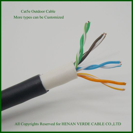 Flame Resistant UTP FTP Customized Cat5e CAT6 Network Signal Communication Cable