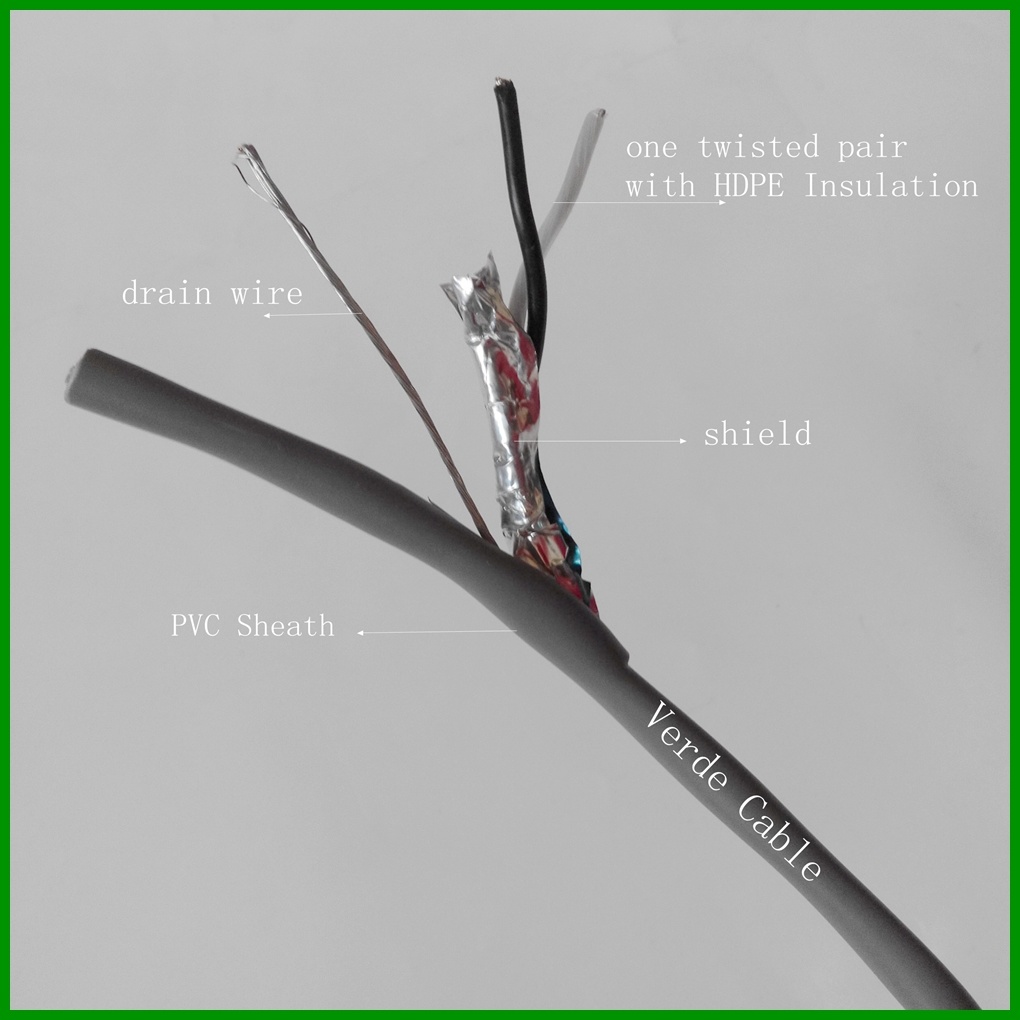 Tinned Copper Twisted Pair PVC Insulated Aluminum Foil Shielded Instrument Audio Control Cable