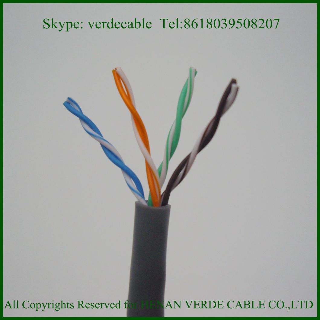 Super Net UTP FTP Customized 4Paris Copper Conductor Cat5e Network Cable for Indoor and Outdoor