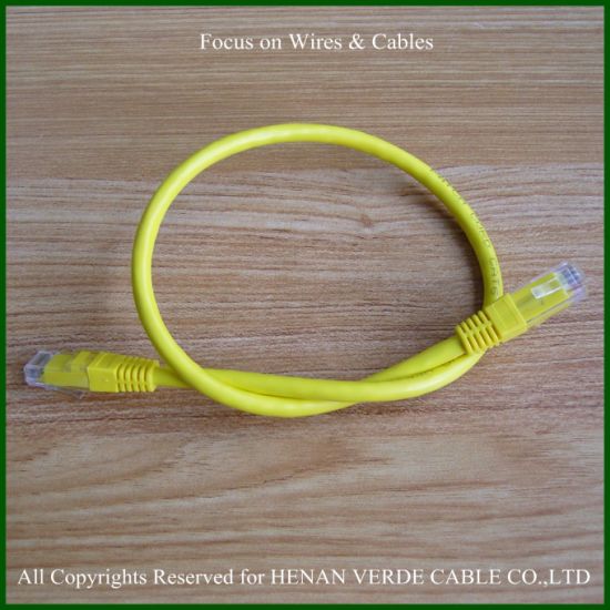 RoHS Qualified Cat5e Ca6 Computer Patch Cord Network Cable