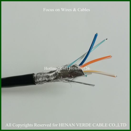 Aw16 AWG22 Pair Twisted RoHS PVC Jacket Shielded Speaker Signal Control Communication Cable