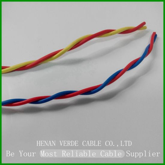 Twisted Electric Building Wire Tw PVC Insulated Cable for Battery Charge and Construction