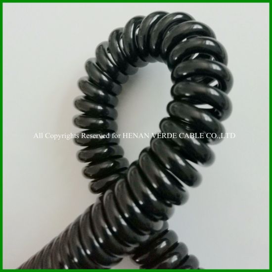 Spring Coiled Wire Electronic Spiral Cable for Auto Sensor and Charger