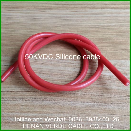 AWG 14 16# 18# 20# 2.5mm2 300V 1kv 50kvdc Hv Silicon Silicone Wire for Hv Tester Equipment