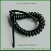 0.5mm 0.75mm2 Super Elastic Flexible PUR Electric Coiled Wire Spiral Cable