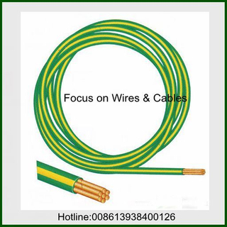 16mm2 70mm2 Bare Copper Yellow Green Colored PVC Insulated Earth Cable Ground Wire
