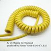3cores 4cores 8 Cores Pins PUR Spiral Coiled Cable for Eelectric Equipment Control