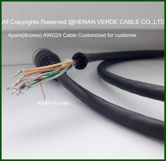 4pair Twisted 8core AWG24 22 Instrument Cable Data Communication Control Cable