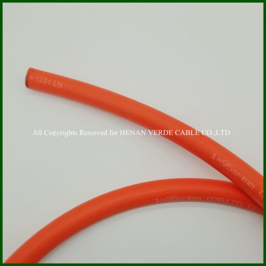 Oil Resistant Flexible Electric Wire Welding Rubber Cable 95mm2
