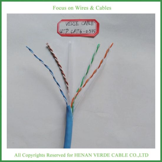 550MHz Cmr UL Cat5e CAT6 Communication Cable for LAN Network