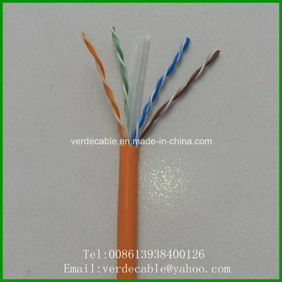 UTP CAT6 AWG23 OFC HDPE Insulation RoHS Cm PVC Sheath Communication Network Cable