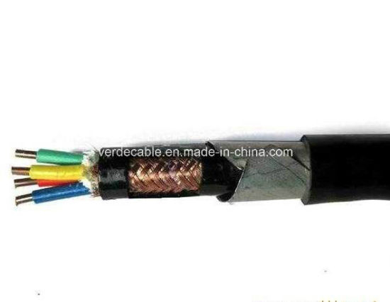 Flexible Copper Conductor Copper Braided Steel Tape Armored Control Cable