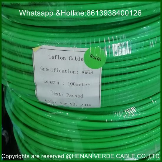 High Temperature Resistant AWG 8 10 20 22 Sliver Plated Copper Electric Cable Teflon Insulated Coated Electrical Electronic Wire
