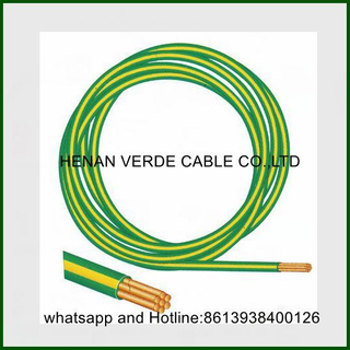 RoHS PVC Insulated LSZH Sheath Copper Earth Ground Green Yellow Electric Wire Electrical Cable