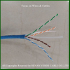 AWG23 HDPE Insulation RoHS PVC Sheathed UTP FTP Shield CAT6 LAN Cable