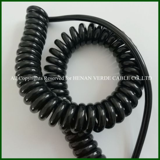 Flexible Electric Wire PUR Electronic Spiral Cable