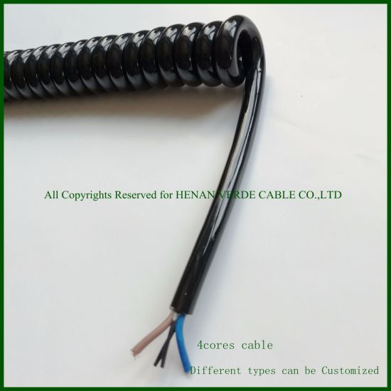 Flexible Electric Wire PUR Electronic Spiral Cable