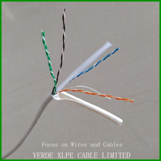 RoHS Cmr Class Agw Size Customized UTP CAT6 Data Cable