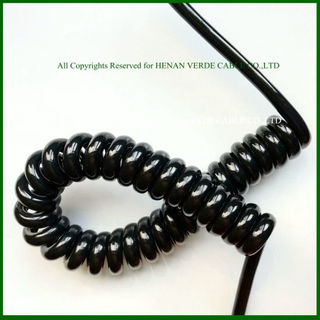 Super Flexible & Elastic Multicore Cables PUR Coiled Spiral Cable
