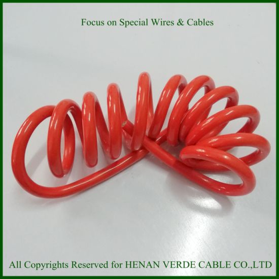 High Elastic Flexible UV Resistant PUR Spiral Wire Coiled Cable