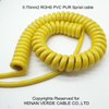 Hot Sale UK Poland UAE Mexico 2core 4core 5core 7core RoHS PVC PUR Coiled Spiral Wire Cable