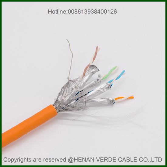 500MHz Twisted Pairs Shielded CAT6A Cat7 Signal Communication Network Cable