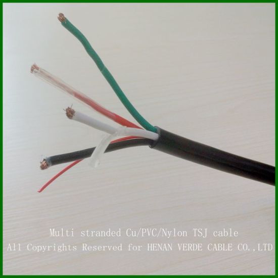 Copper Wire Underground PVC Nylon XLPE Electric Electrical Cable Thhn Tsj for Building Construction