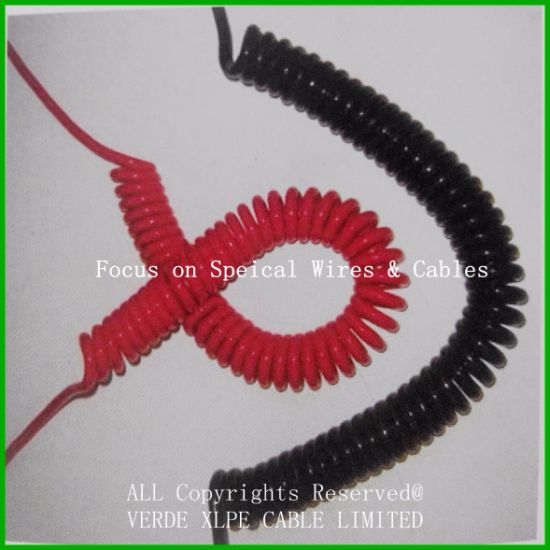 3core 5core 7core PVC PUR Coiled Spiral Electronic Cable