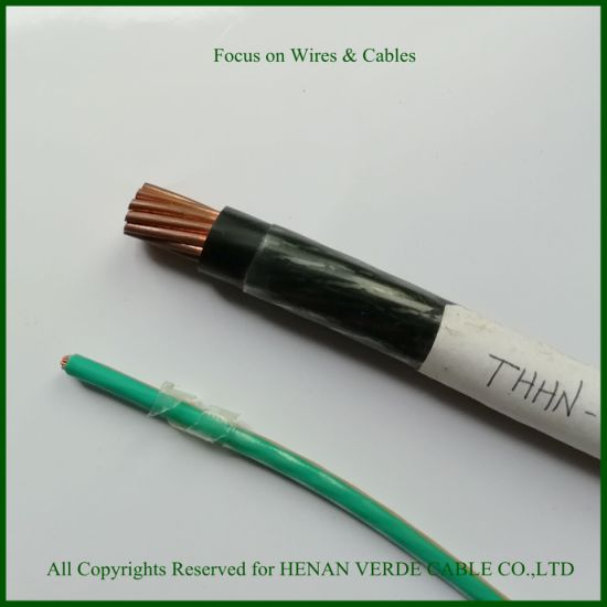 AWG12 AWG6 AWG1/0 Electric Cable Thhn PVC / Nylon Building Wire