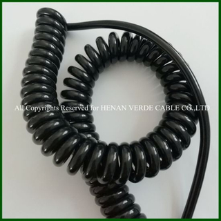 Multi Core Customized PVC PUR Coiled Spiral Wire Cable
