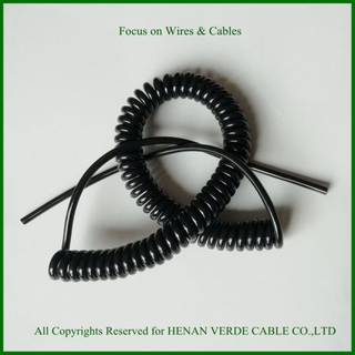 Hot Sale UK Poland PUR Coiled Wire Spiral Cable