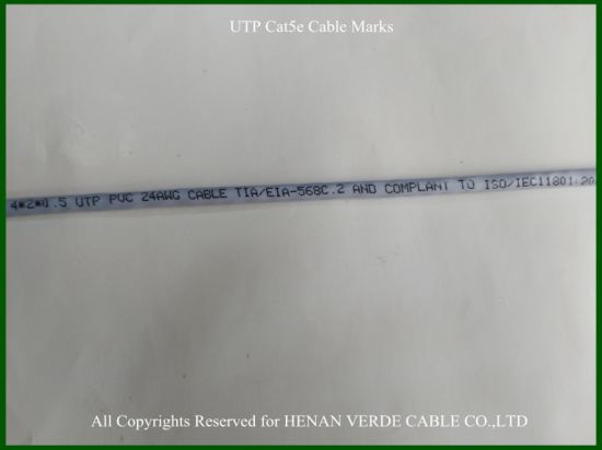 RoHS Cmr Class Network Cable Cat5e Cable