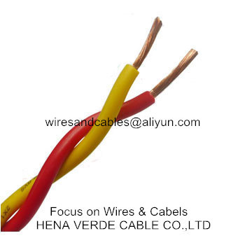RoHS PVC Insulated Twisted Electric Wire Cable