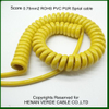 Super Flexible RoHS PVC Insulated PUR Sheath Electric Coiled Spiral Cable