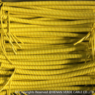 4 Core 5core 0.35mm 0.75mm2 PUR Coiled Spiral Cable