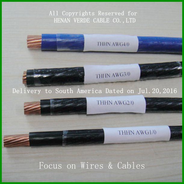 UL 10AWG #12 #6 Thhn Thwn Wire Nylon Cable for Construction